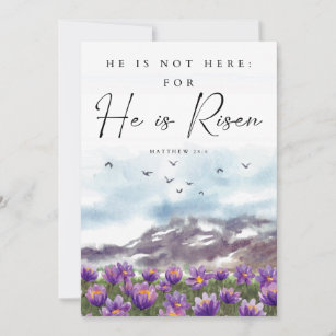 Carte De Remerciements Il est ressuscité - Célébrer la résurrection