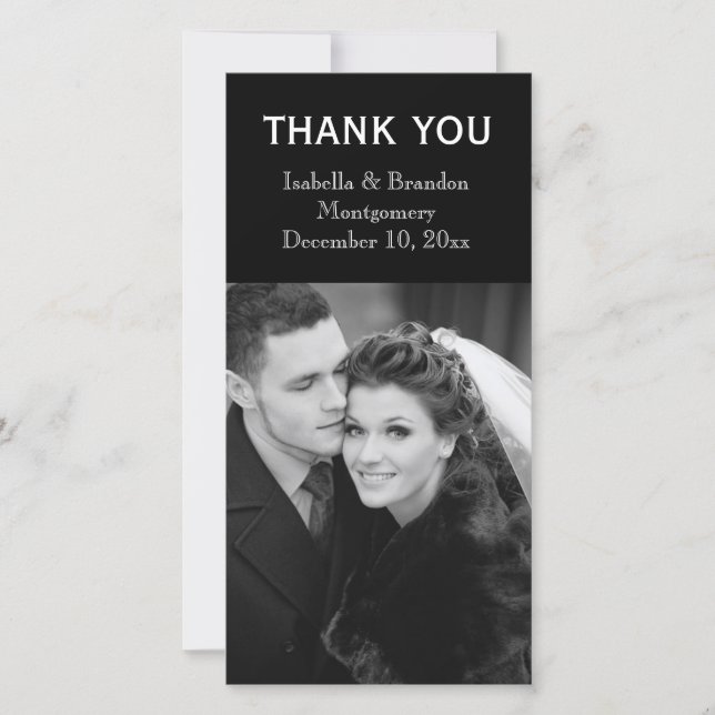 Carte de remerciements - Il est temps de boire du  (Devant)