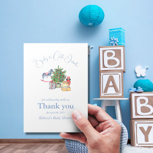 Carte De Remerciements Il fait froid à l'extérieur du Baby shower de Noël