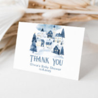 Il faut tout un village Baby Shower Hiver Neige