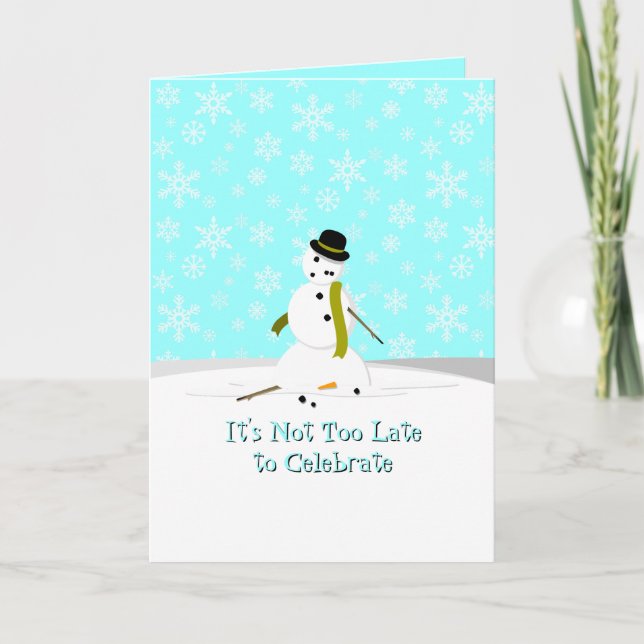 Carte De Remerciements Il n'est pas trop tard (Devant)