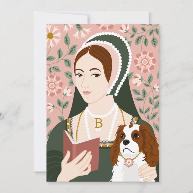 Carte De Remerciements Illustration Anne Boleyn (Devant)