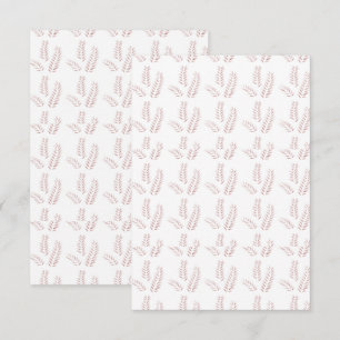 Carte De Remerciements Illustration Botanique Vintage – Art Floral Élégan