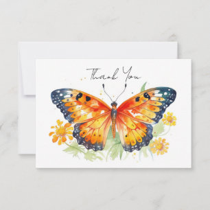Carte De Remerciements Illustration de papillon