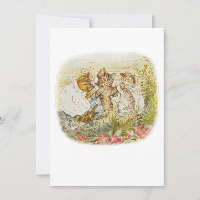 Carte De Remerciements Illustration Vintage Tom Kitten (Devant)