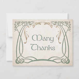 Carte De Remerciements Imaginaire médiéval Celtic Mariage