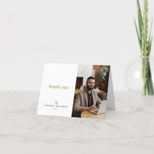 Carte de remerciements immobilier moderne - Monogr