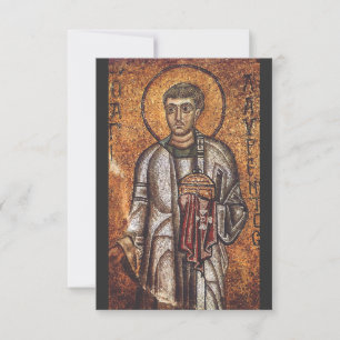 Carte De Remerciements Impression d'art mosaïque orthodoxe Saint Laurent