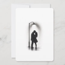 Impression d'art mural silhouette d'un couple s'em