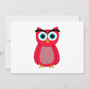 Carte De Remerciements Impression de photo de hibou
