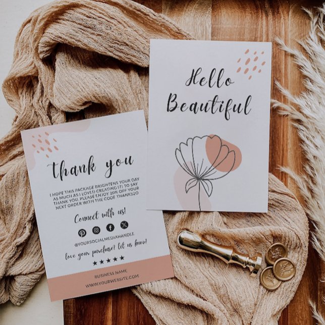 Carte de remerciements imprimable, Affaires (Printable Thank You Card, Business)