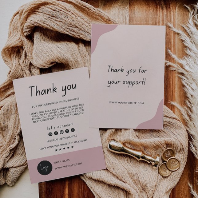Carte de remerciements imprimable, Affaires (Printable Thank You Card, Business)