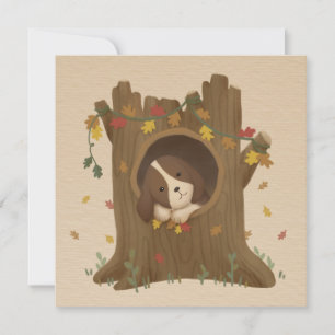Carte De Remerciements Incroyable Automne : Beagle