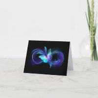 Infinité brillante avec papillon magique