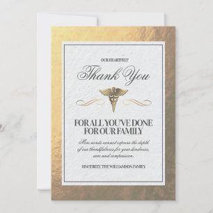 Carte de remerciements infirmière