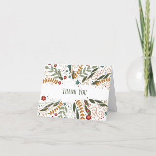 Carte De Remerciements Inspiritisme Fleur sauvage assez élégant