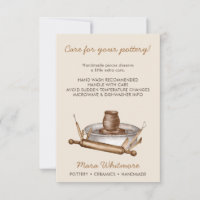 Instructions d'entretien de la poterie en argile r