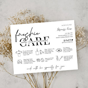 Carte De Remerciements Instructions minimalistes de sublimation de soins