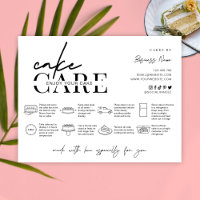 Instructions pour la prise en charge des gâteaux C