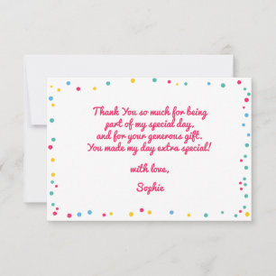 Carte De Remerciements Instruments de musique anniversaire de enfant merc