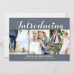 Carte De Remerciements Introduction sucré - Annonce d'un Mariage de coule