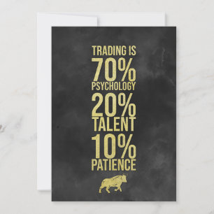 Carte De Remerciements Investisseur Trading Talent Patience