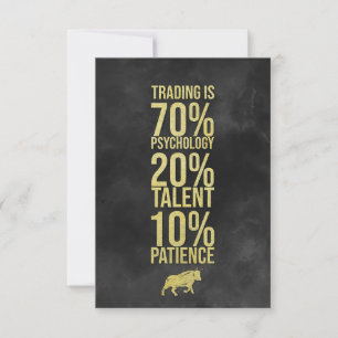 Carte De Remerciements Investisseur Trading Talent Patience