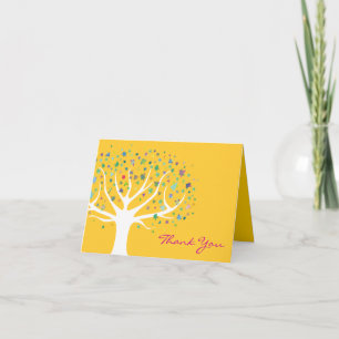 Carte de remerciements Invitation de l'arbre de vi