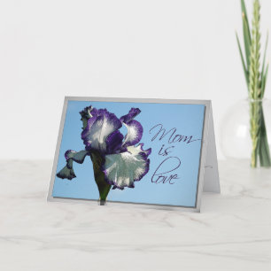 Carte De Remerciements Iris Love Card pour maman