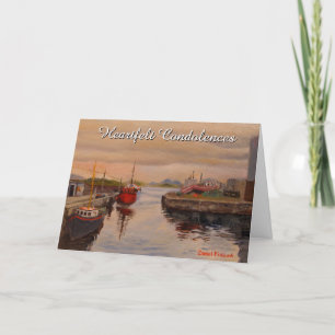 Carte De Remerciements Irlandais Blessing Memorial Reds Blues Oranges Pri