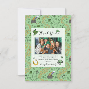Carte de remerciements irlandais Fun Green