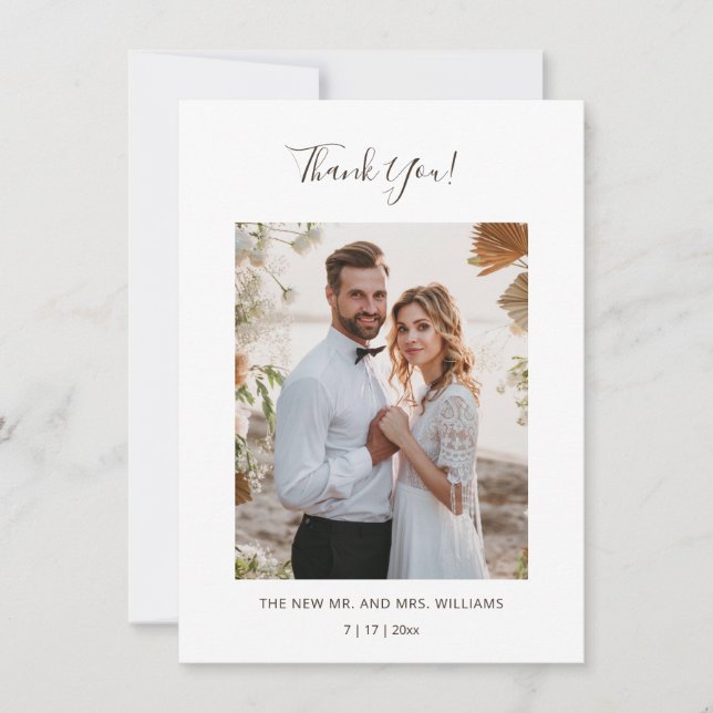 Carte De Remerciements Ivory 3D Magnolia Flower (Devant)