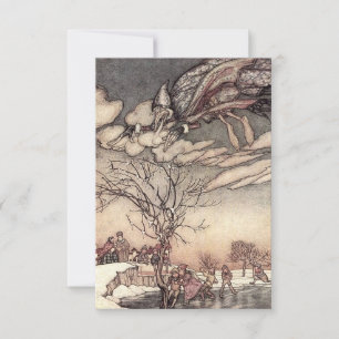 Carte De Remerciements "Jack Frost" par Arthur Rackham