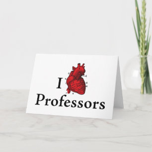 Carte De Remerciements J'aime des professeurs