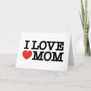 Carte De Remerciements J'aime maman