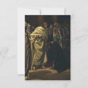 Carte De Remerciements James Tissot L'Incrédulité de saint Thomas Saint