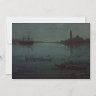 Carte De Remerciements James Whistler - Nocturne : La lagune, Venise