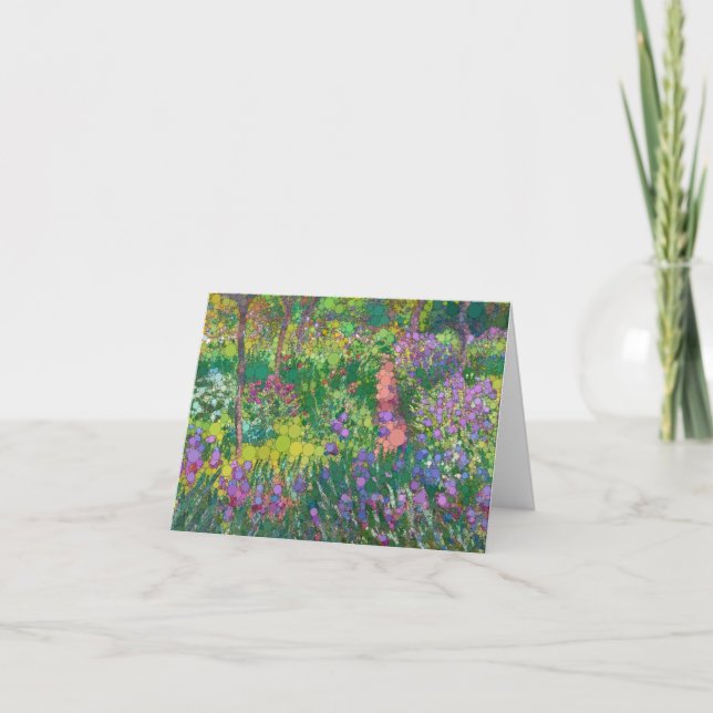 Carte De Remerciements Jardin de l'artiste à Giverny, après Claude Monet (Devant)