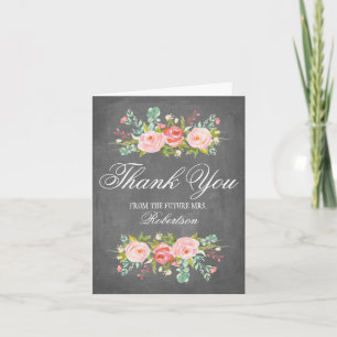 Carte De Remerciements Jardin de roses   Remerciements pour Baby Shower