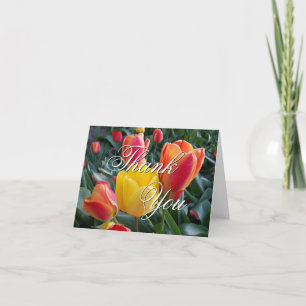 Carte De Remerciements Jardin de tulipes