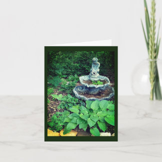 Carte De Remerciements Jardin d'hostas