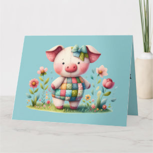 Carte De Remerciements Jardin floral de la pêche à la palme