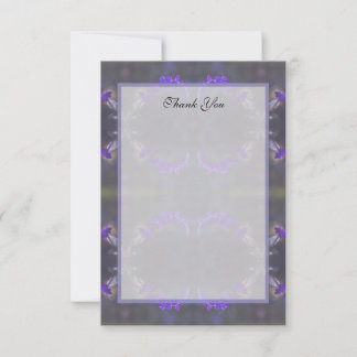 Carte De Remerciements Jardin Floral Violet