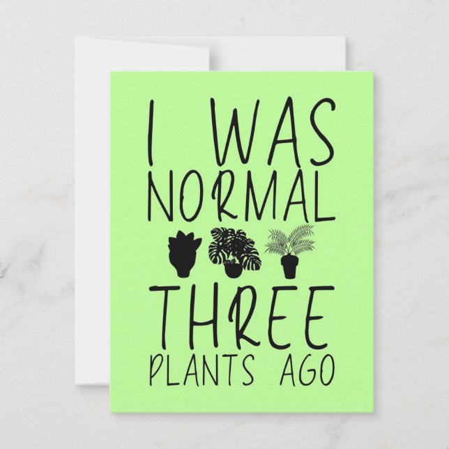 Carte De Remerciements Jardinier Amateur Plantes (Devant)