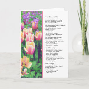 Carte De Remerciements Je Dois Faire Mieux... Relations