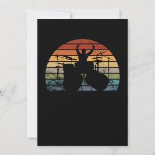 Carte De Remerciements Je joue aux tambours