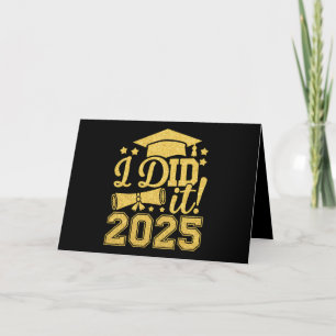Carte De Remerciements Je L'Ai Fait 2025 Graduate Graduate Classe De 2025