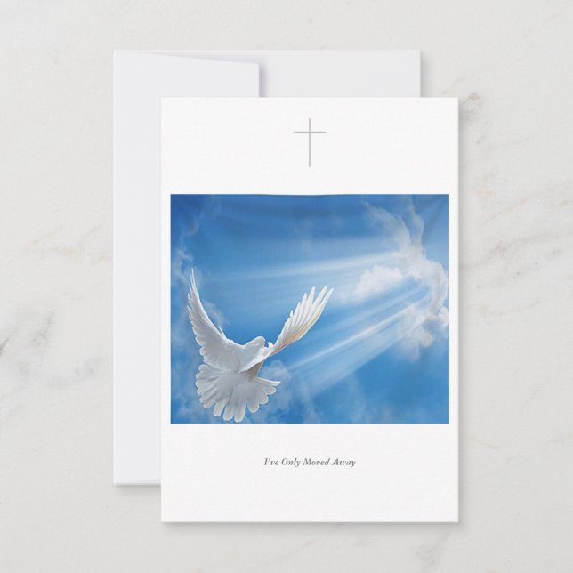 Carte De Remerciements Je n'ai déménagé que (Devant)