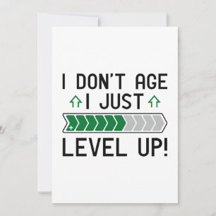 Carte De Remerciements Je n'ai pas l'âge, je me mets juste à niveau
