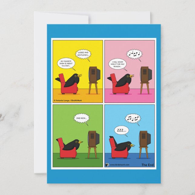 Carte De Remerciements Je ne dormirai jamais de la bande dessinée (Devant)